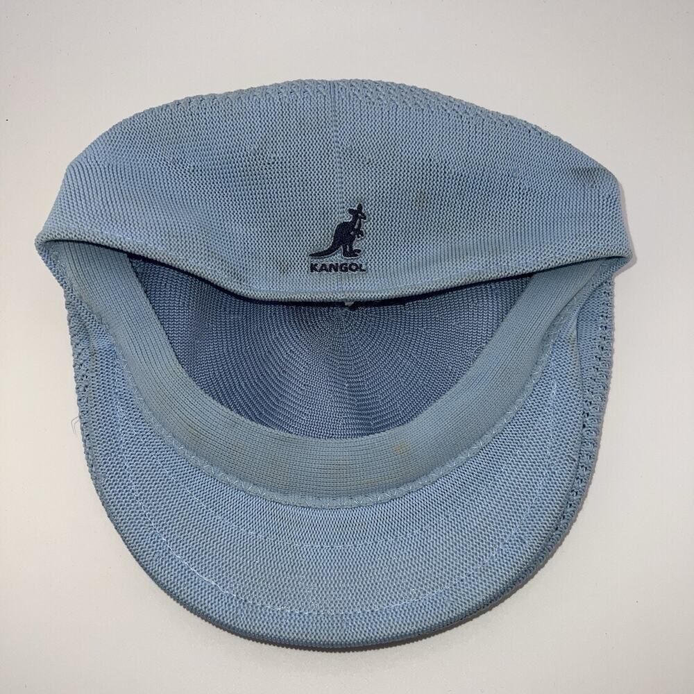 KANGOL Tropic 504 Ventair Lightweight Hat with Logo Baby Blue Size Small